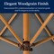 Best Choice Products 10ft Outdoor Woodgrain Pattern Steel Market Patio Umbrella w/ Crank, Tilt